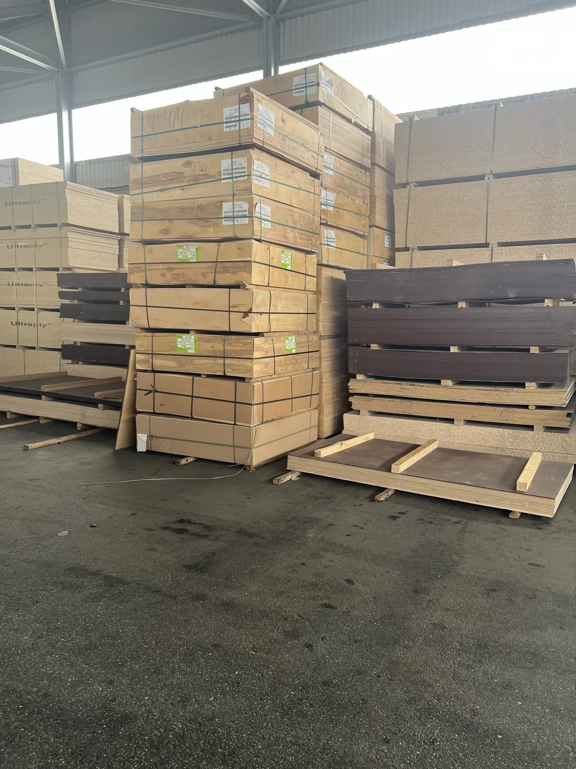 Plywood supply for a private house