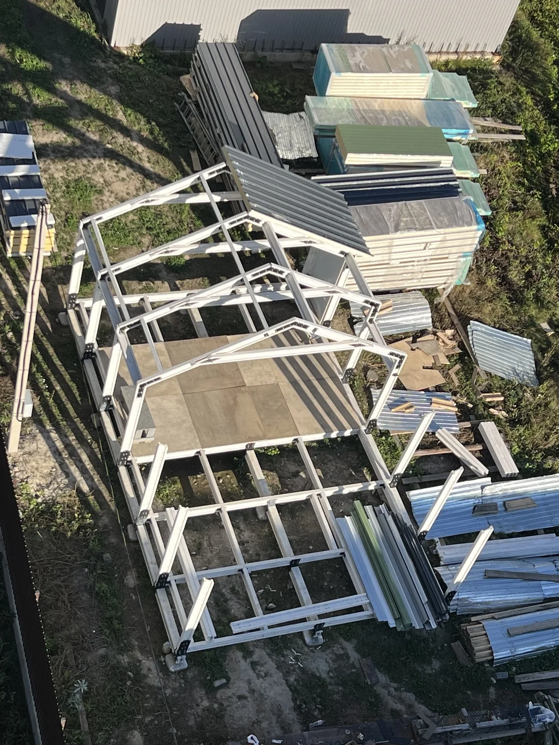 Country house using BDK beam structures