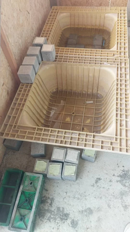 Coffered formwork for a project in Kyrgyzstan